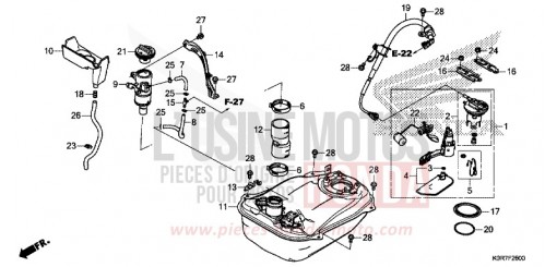 RESERVOIR A CARBURANT SH125ADN de 2022